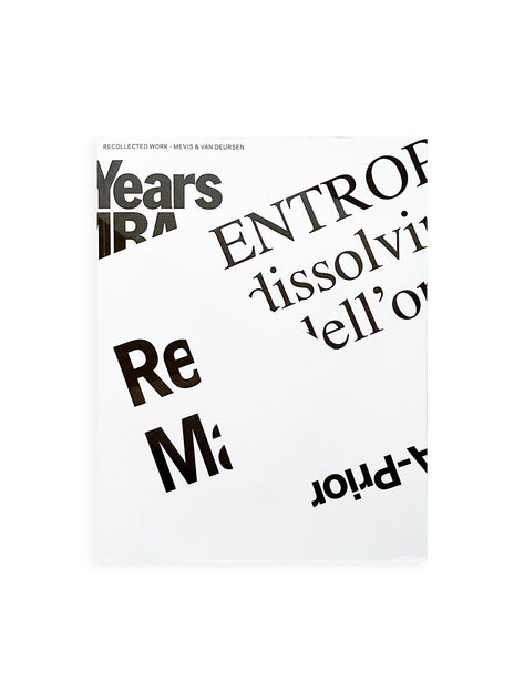 【希少本】Recollected Works RecollectedWorks_Mevis_VanDeur