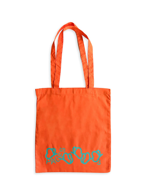 Pages Fukuoka Art Book Fair 2026 Tote Bag (Orange) - 本屋青旗 Ao