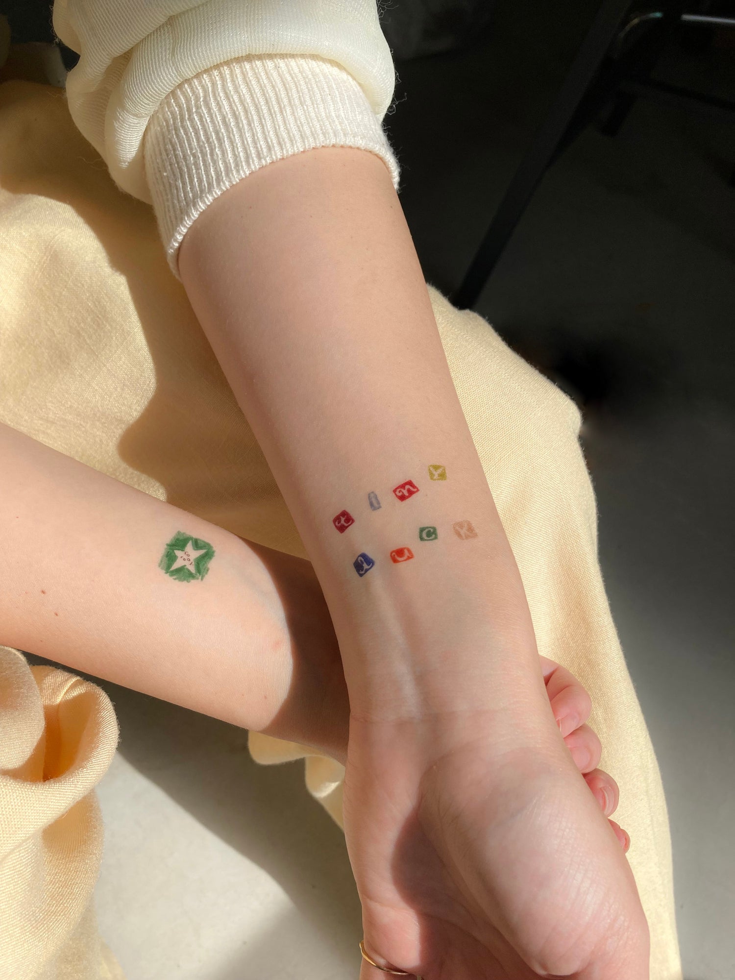 Tattoo Sticker: tiny luck