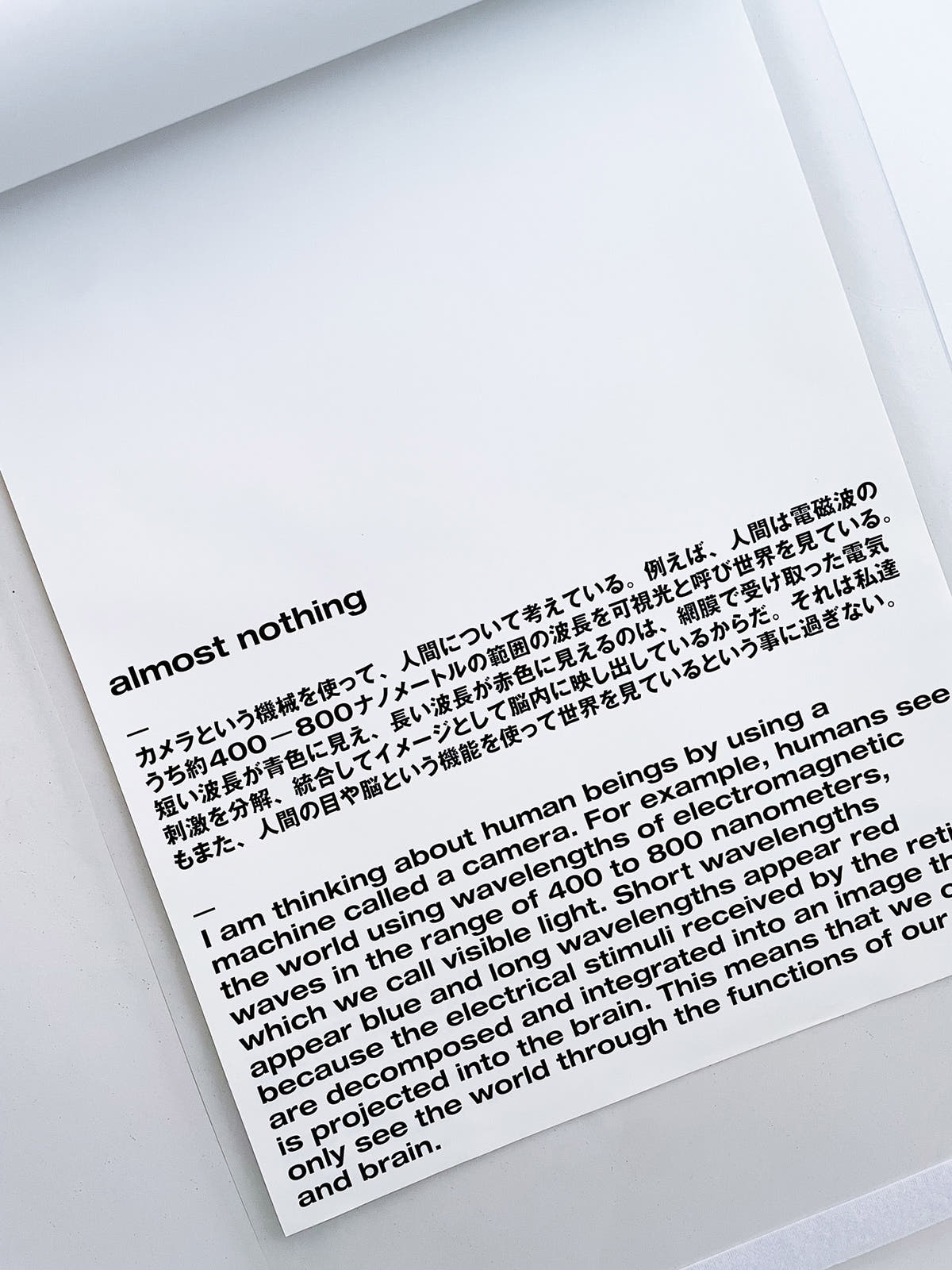 almost nothing / Naoyuki Hata [SIGNED]