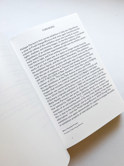 (H {N)Y P N(Y} OSIS  HYPOTHESIS / Philippe Parreno