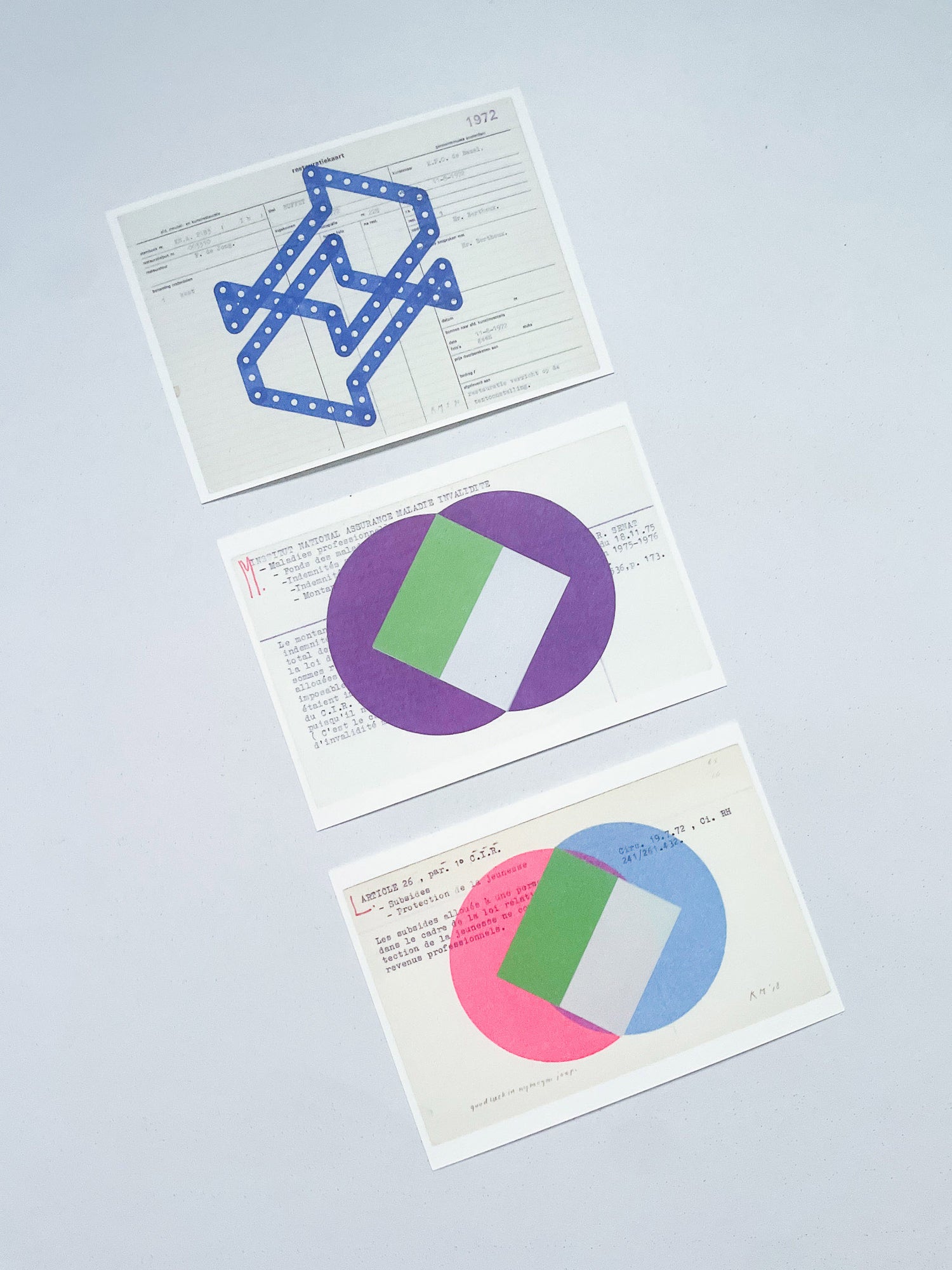 Karel Martens 12 Postcards Set