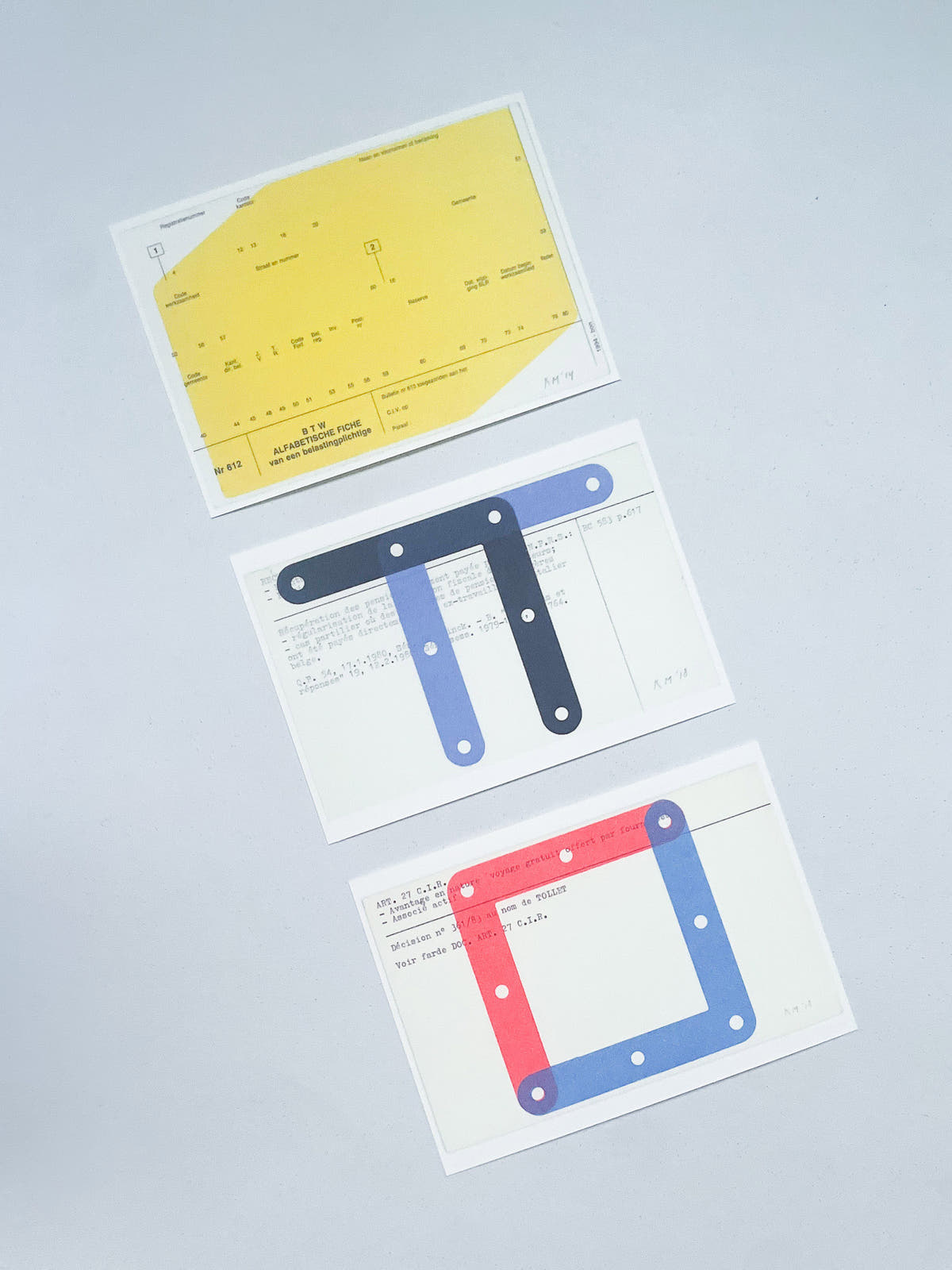 Karel Martens 12 Postcards Set