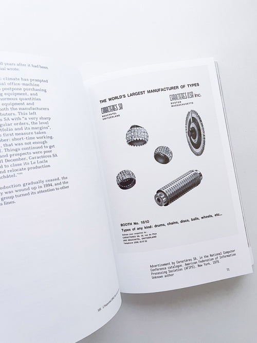 Impact Type Manufacturing Type for Typewriters in Switzerland, 1941–1997