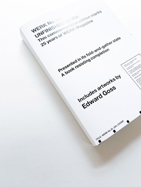 WERK No.35: UNFINISHED WORK [SIGNED] - 本 屋 青 旗 Ao-Hata