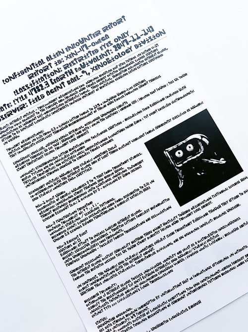 ALIEN SPEECH / TYPE SPECIMEN / Zin Nagao