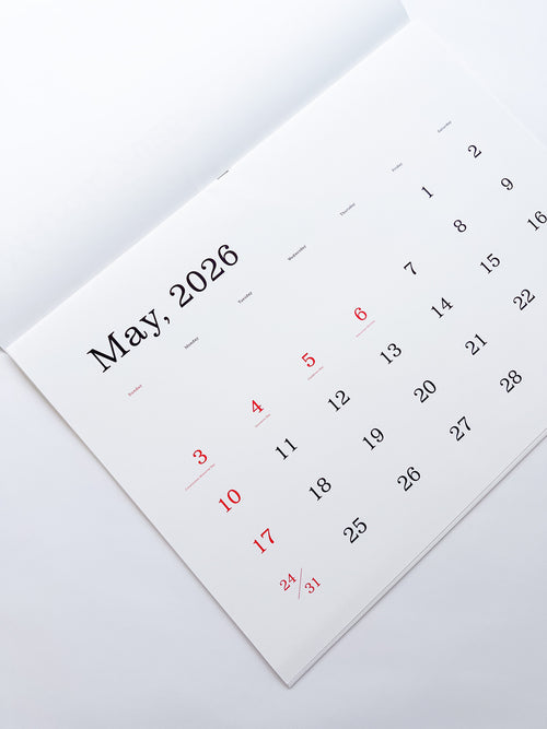 KASAI Kaoru Calendar 2026