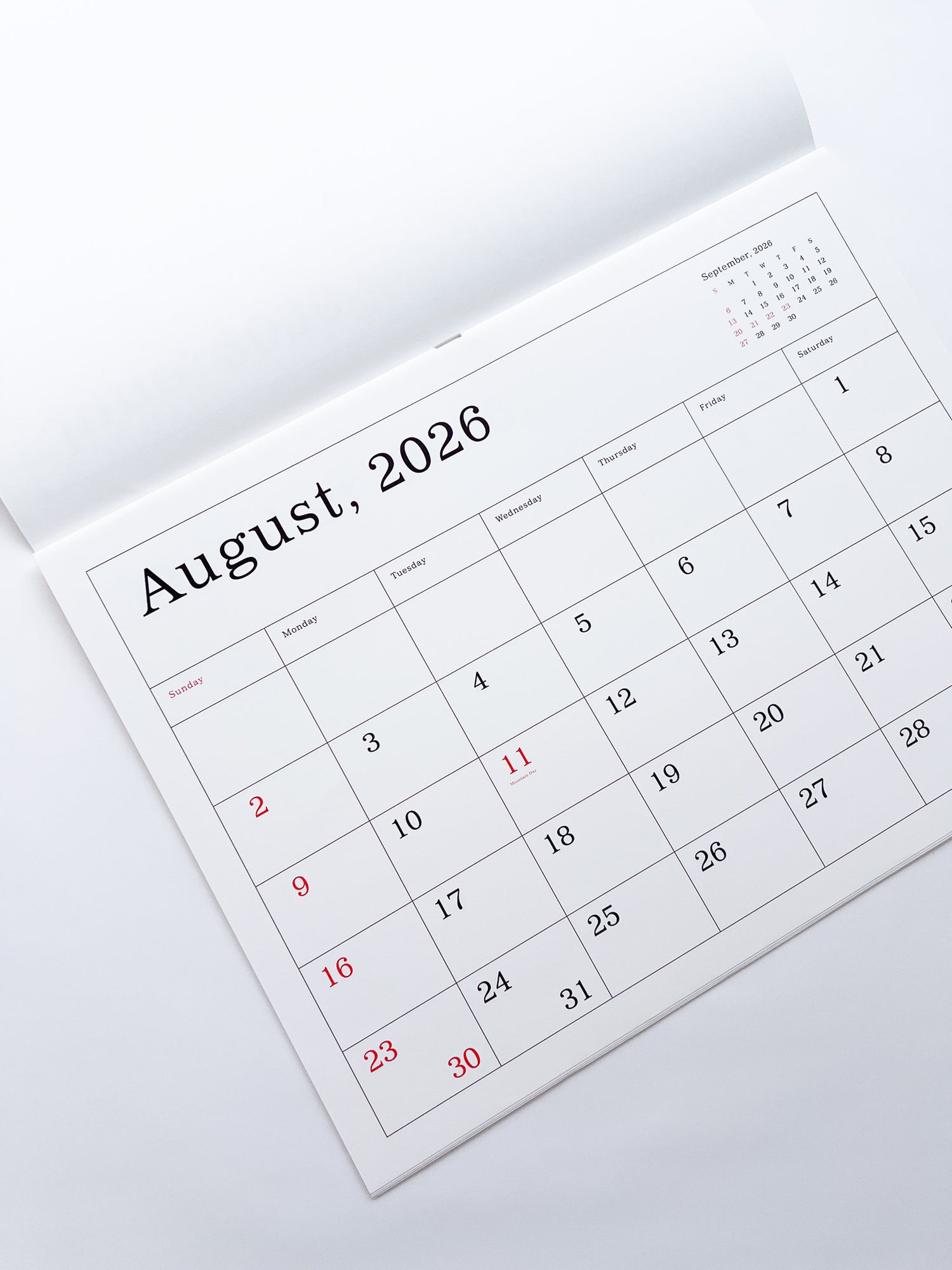 KASAI Kaoru Calendar 2026