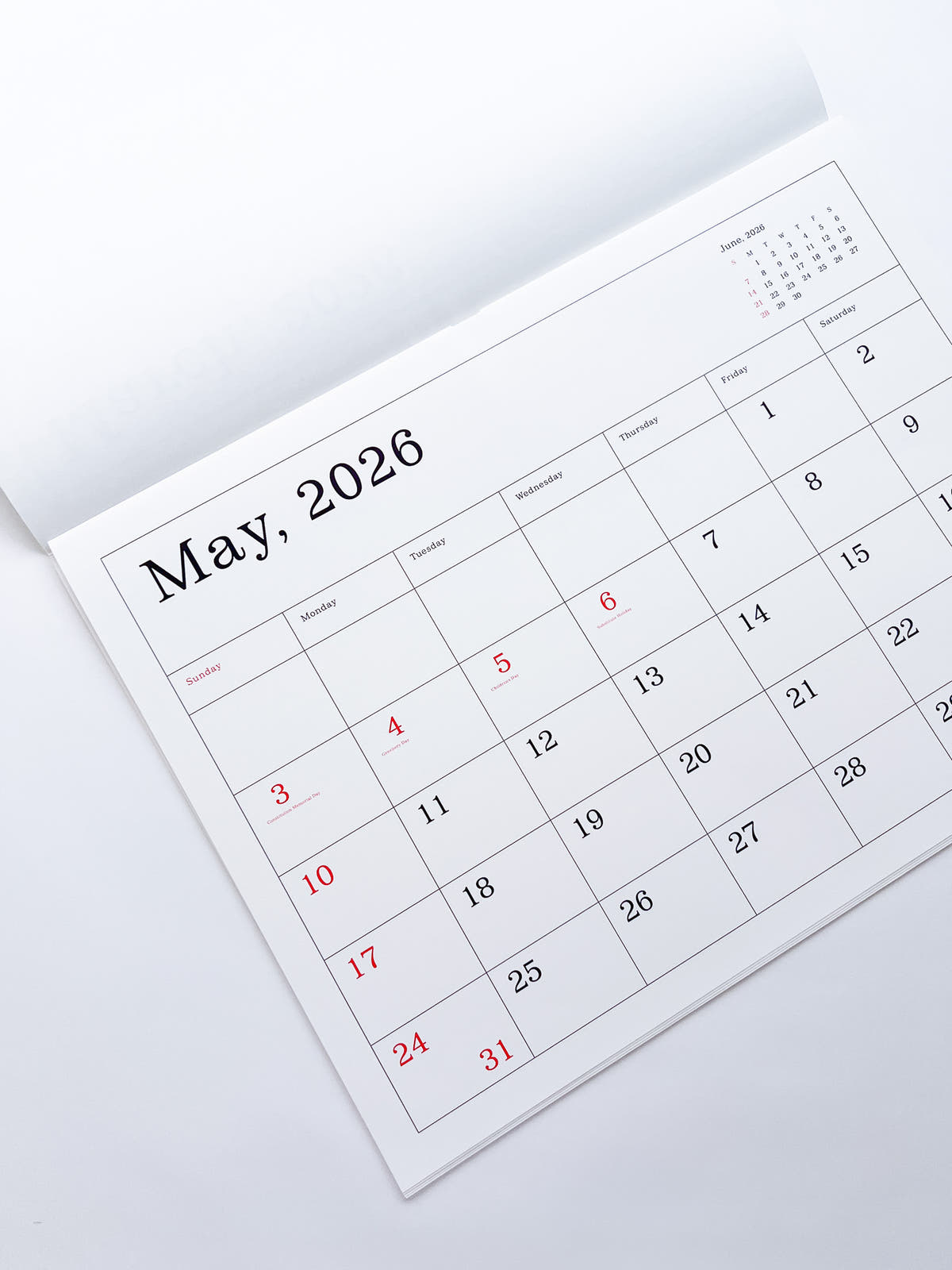 KASAI Kaoru Calendar 2026