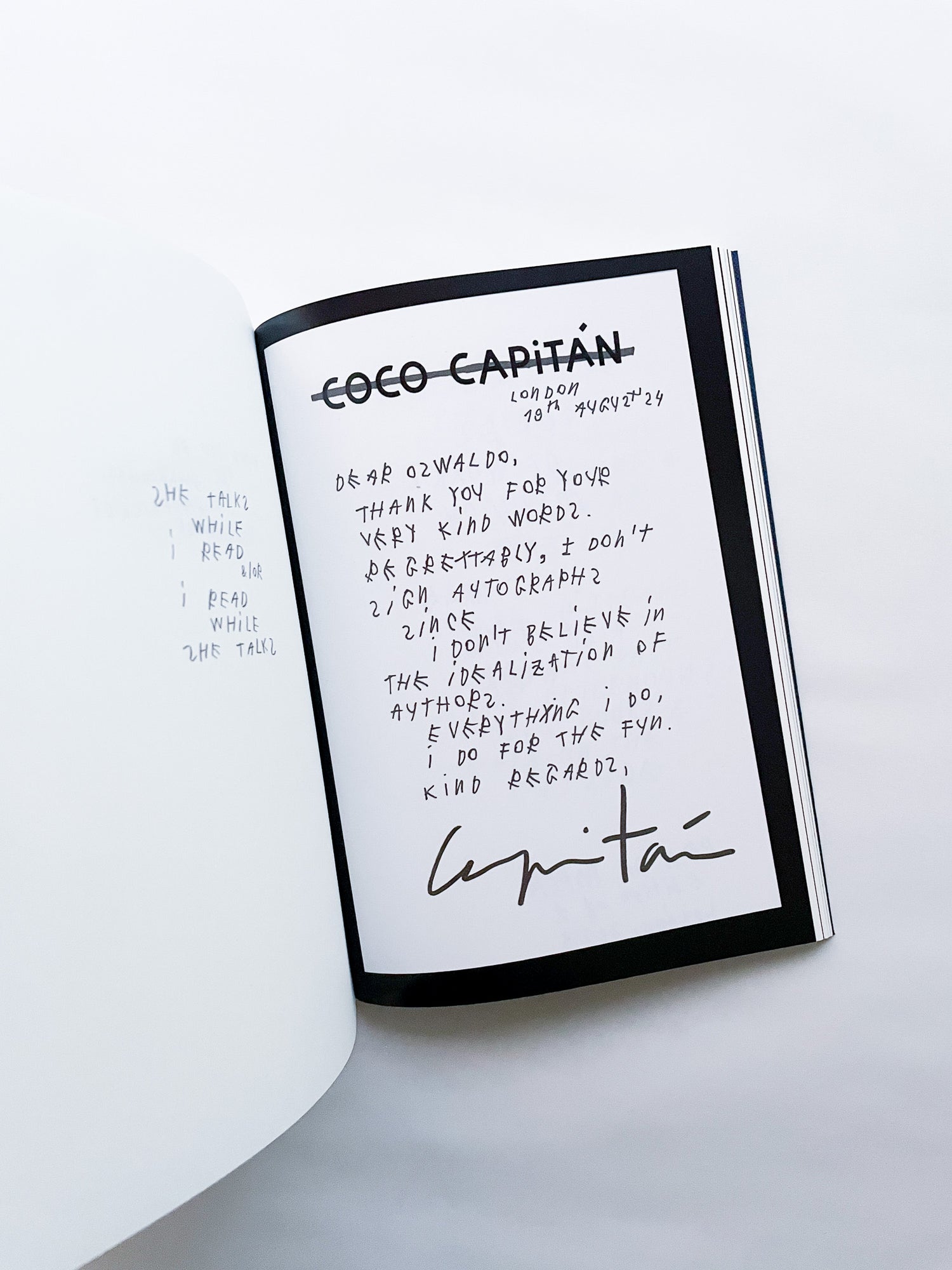 WORDS ON PAPER / Coco Capitán