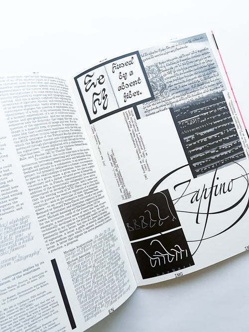 Revue Faire n°43 — A typeface: “Typographic writing”