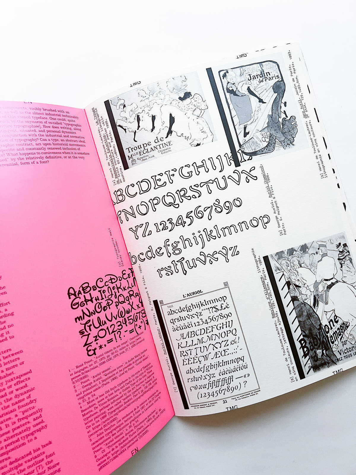 Revue Faire n°43 — A typeface: “Typographic writing”