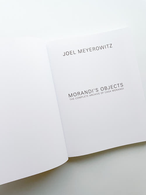 MORANDI'S OBJECTS. THE COMPLETE ARCHIVE OF CASA MORANDI / Joel Meyerowitz
