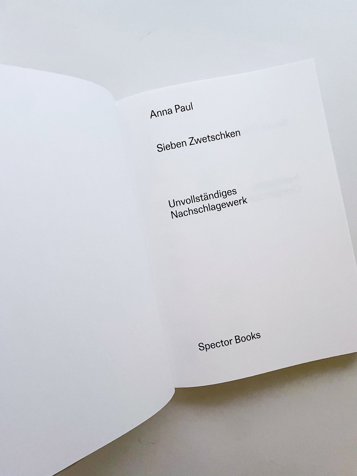 SEVEN THINGS / Anna Paul, Christian Hoffelner