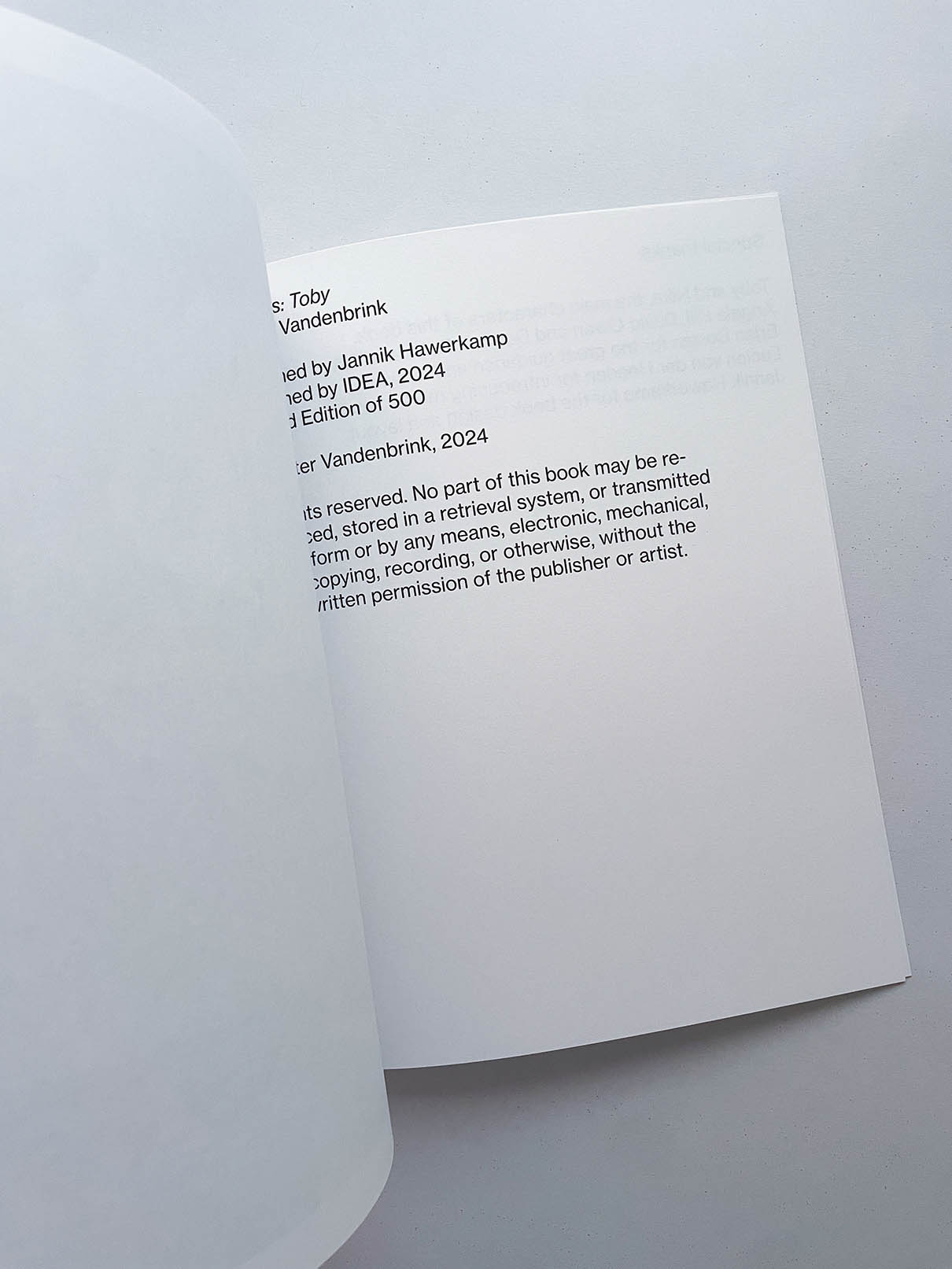 TOBY / Winter Vandenbrink