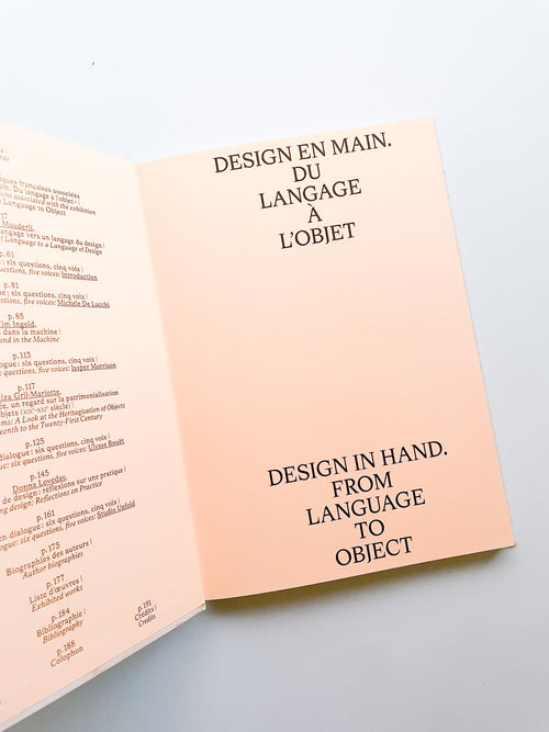 Design in Hand – From Language to Design – Galerie Nationale du Design, Saint-Étienne