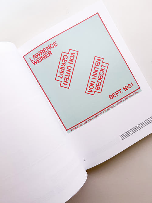 OF & ABOUT POSTERS: THE LAWRENCE WEINER POSTER ARCHIVE (1965-2021) / Lawrence Weiner