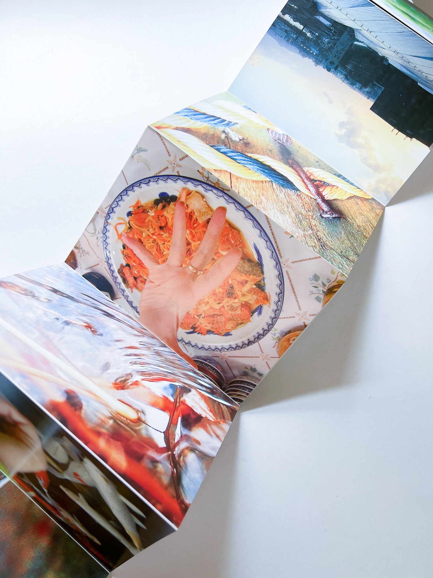 A Super-subjective Pillow Case Next To A Mini Poster Organ / Pipilotti Rist