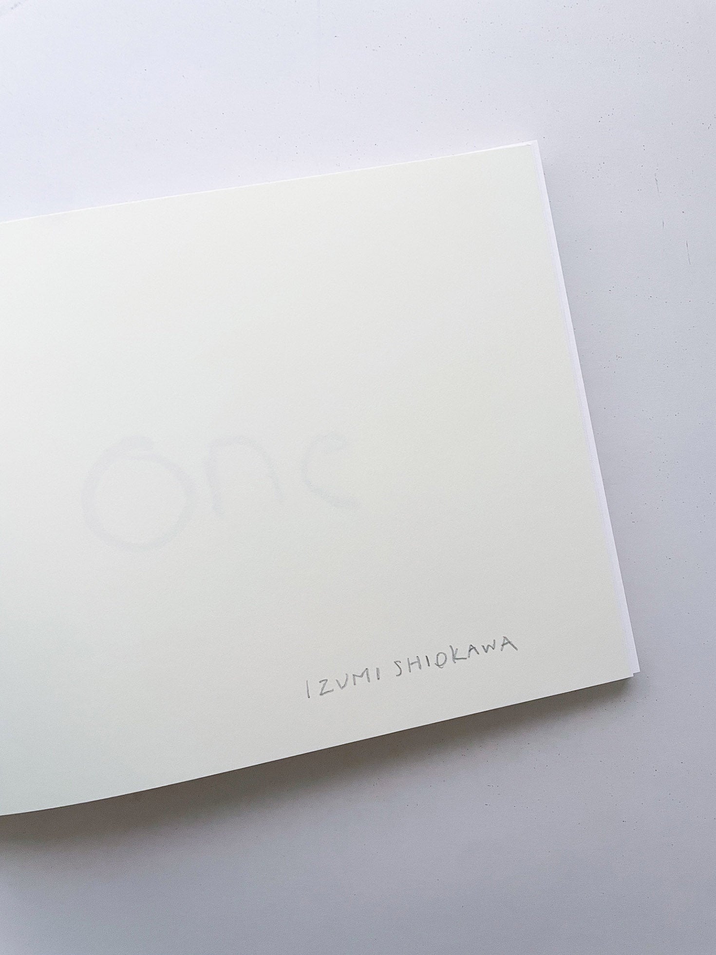 One / Izumi Shiokawa [SIGNED]
