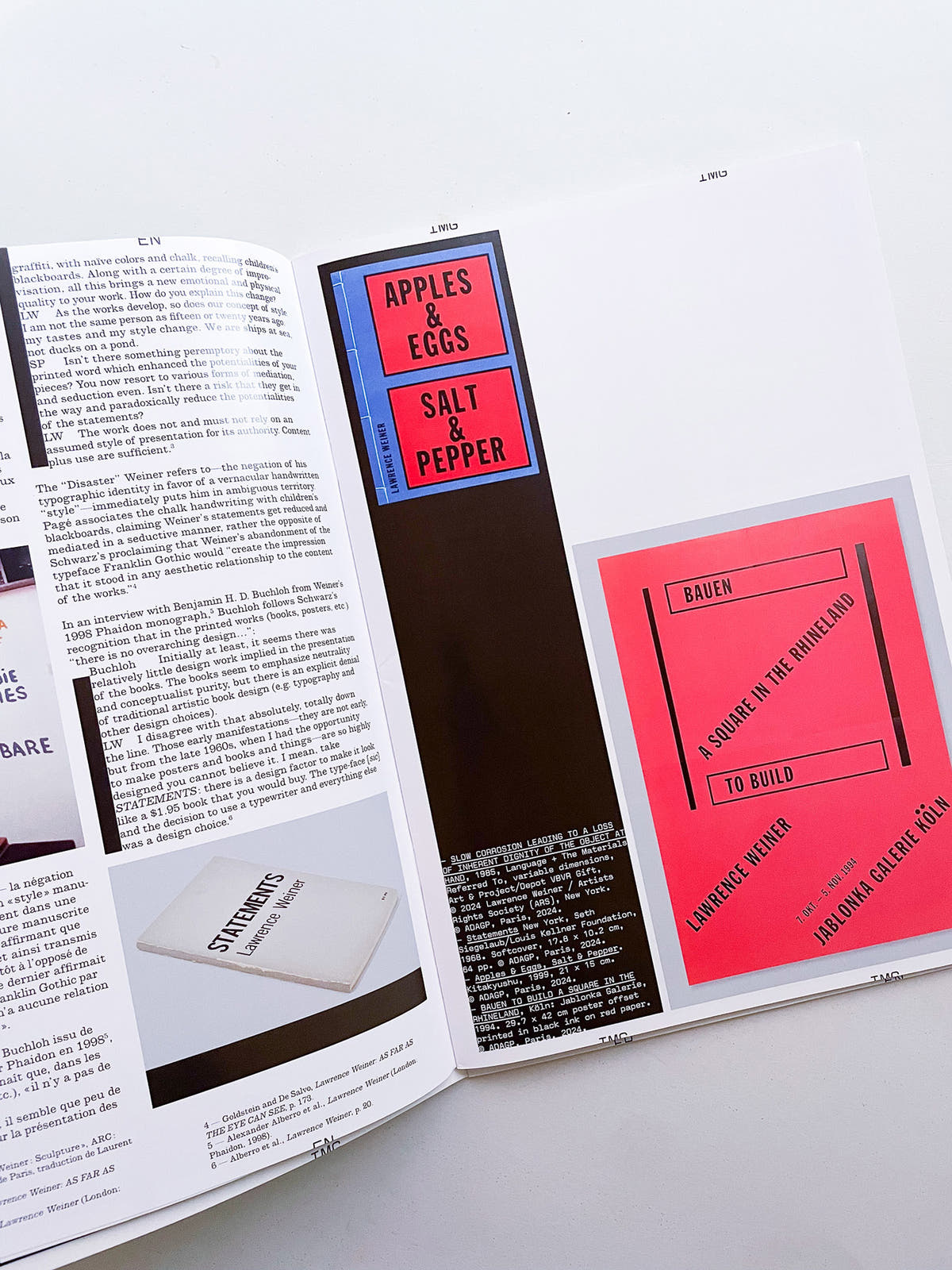 Revue Faire n°49 — Lawrence Weiner: We Are Ships at Sea, Not Ducks On a Pond