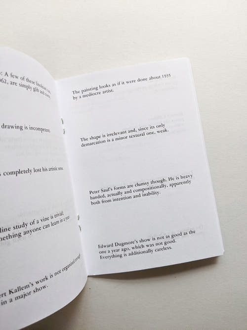 DONALD JUDD REVIEW INSULTS 1959-1975 / Michael Crowe