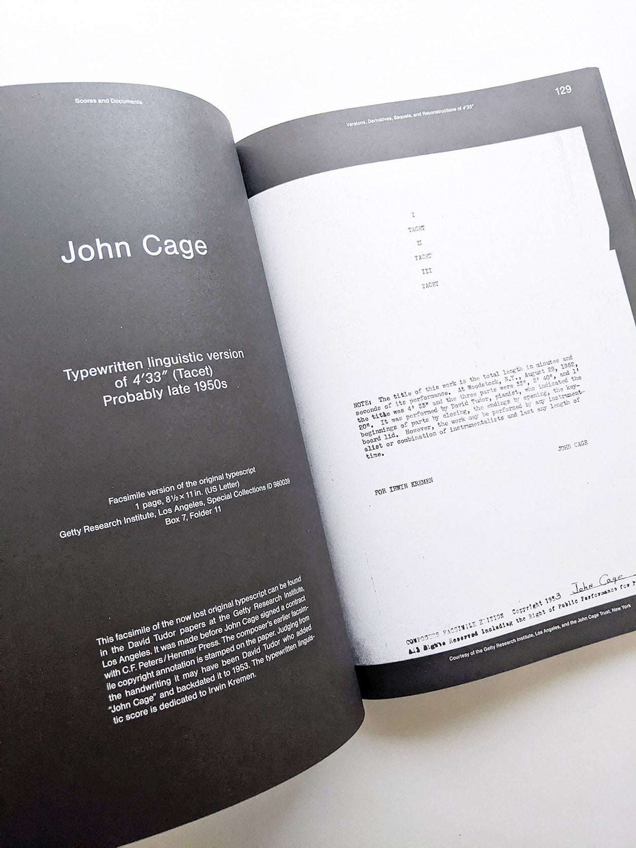 SOUNDS LIKE SILENCE - JOHN CAGE - 4’33” – SILENCE TODAY / Inke Arns, Dieter Daniels