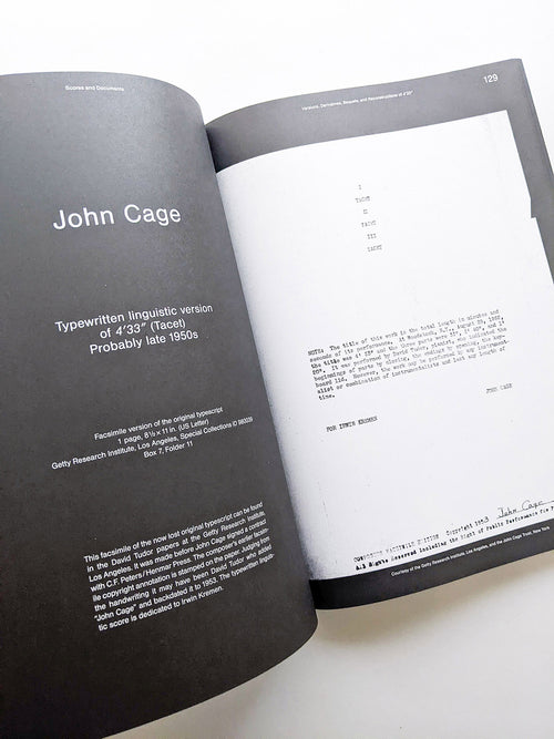 SOUNDS LIKE SILENCE - JOHN CAGE - 4’33” – SILENCE TODAY / Inke Arns, Dieter Daniels