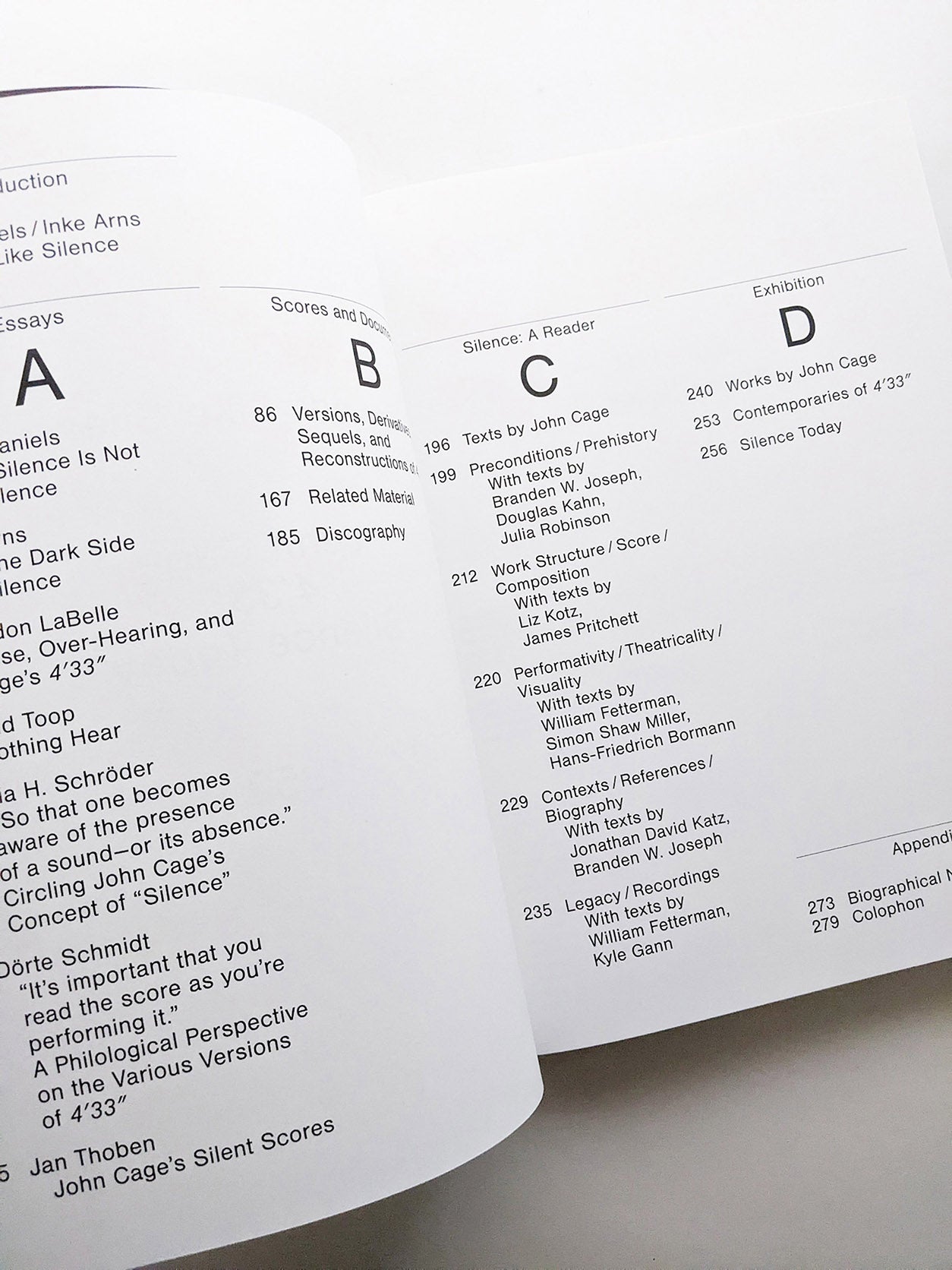 SOUNDS LIKE SILENCE - JOHN CAGE - 4’33” – SILENCE TODAY / Inke Arns, Dieter Daniels
