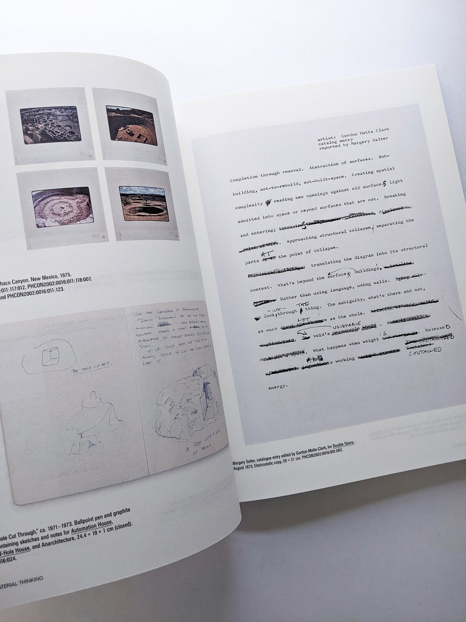 CP138 GORDON MATTA-CLARK: READINGS OF THE ARCHIVE / Gordon Matta-Clark