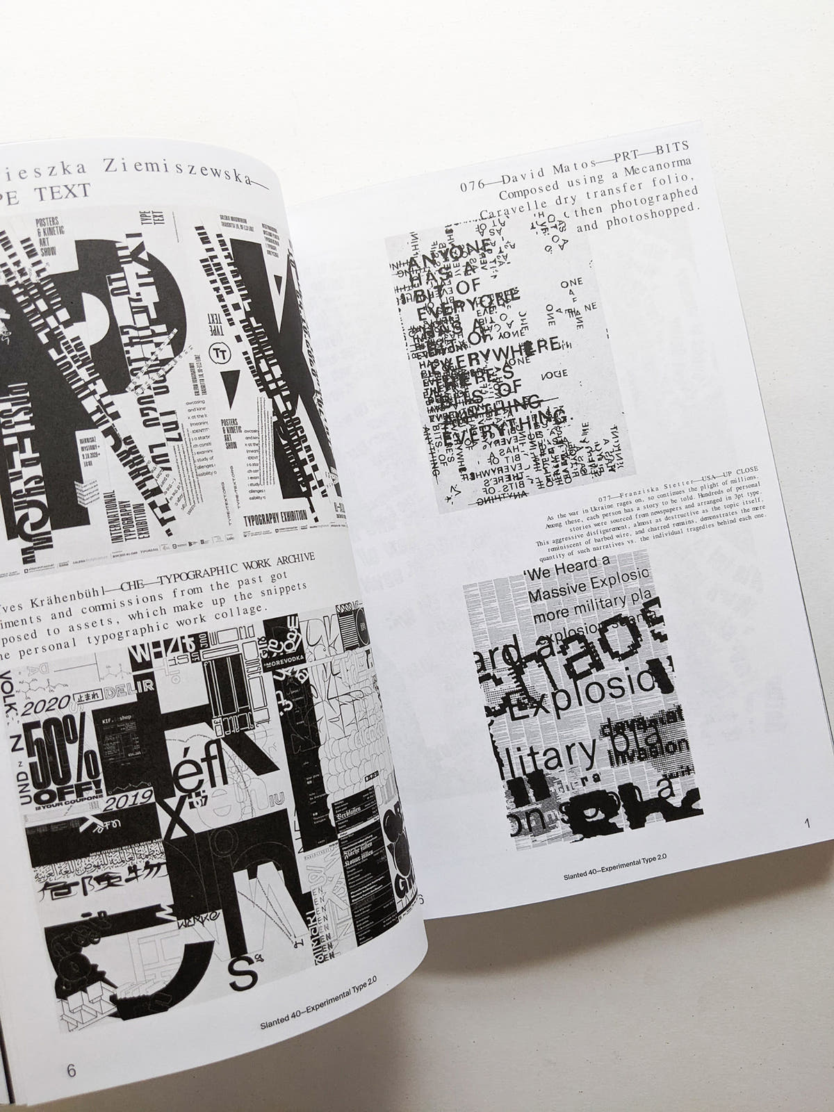 Slanted #40 Experimental Type 2.0 (extended bw reprint)