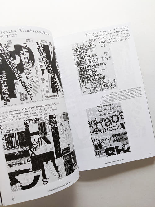 Slanted #40 Experimental Type 2.0 (extended bw reprint)