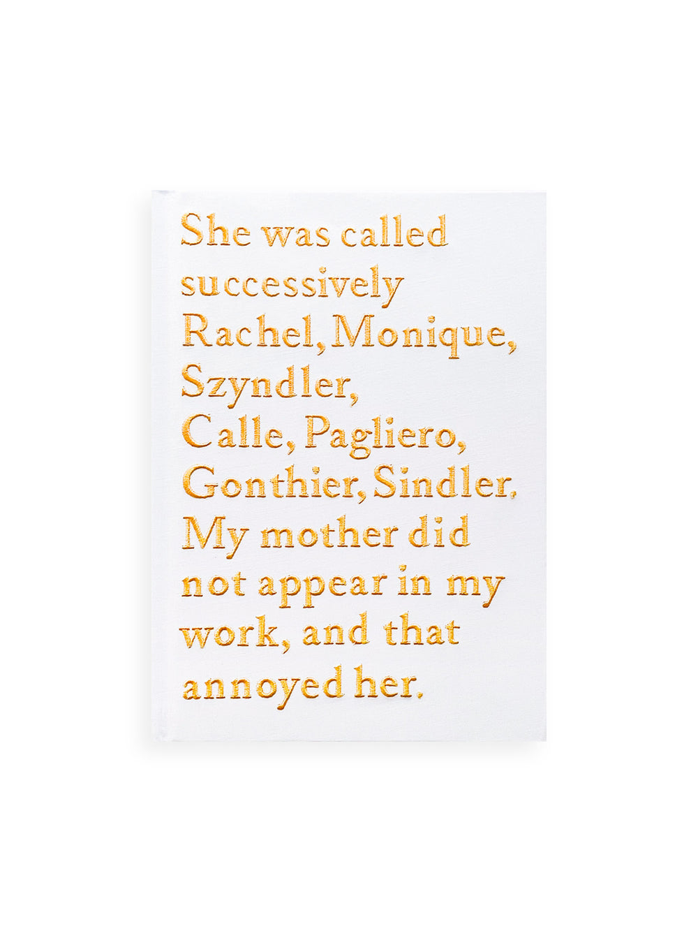 Rachel, Monique... / Sophie Calle