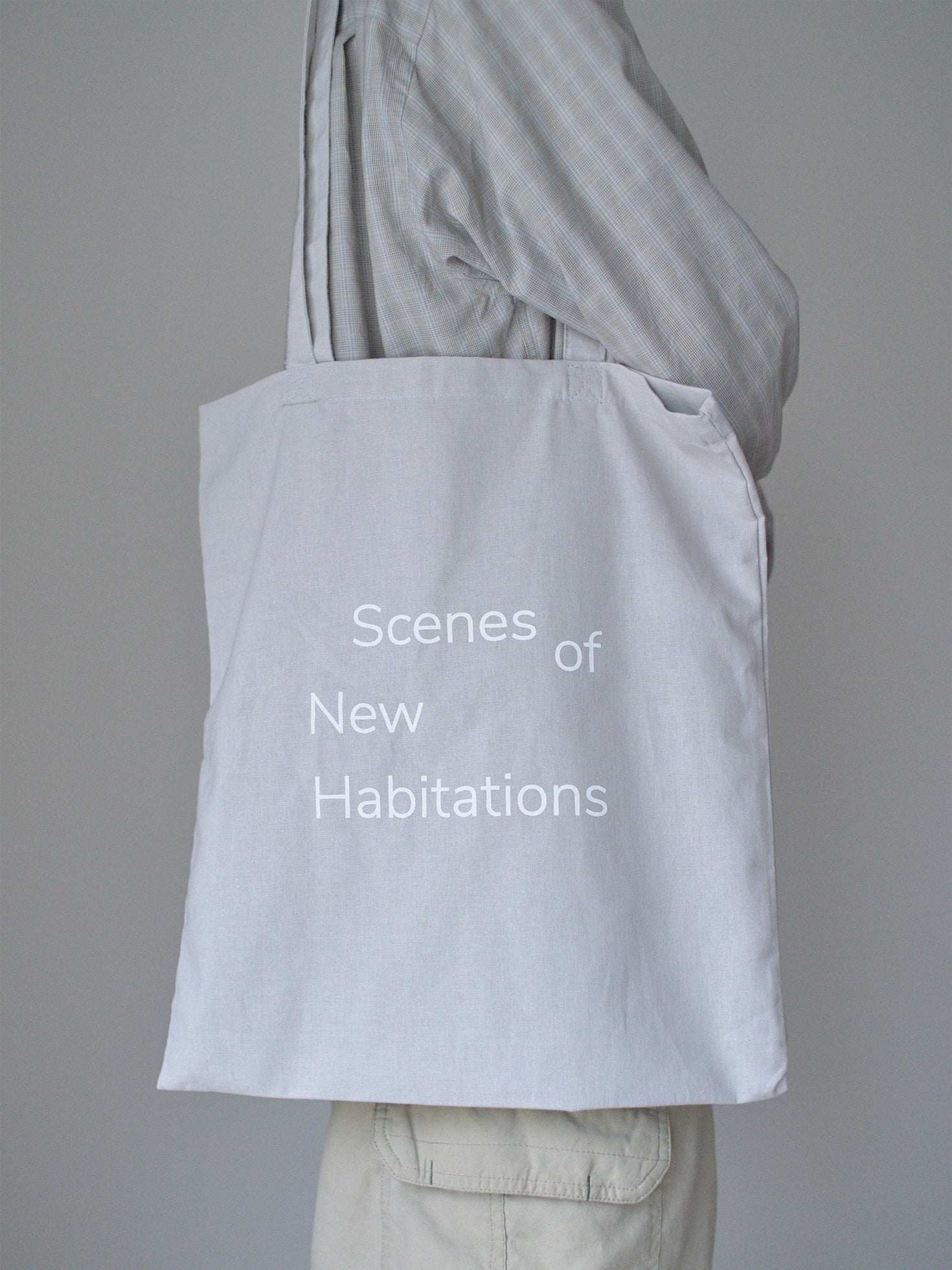 New Habitations TOTE BAG: light gray