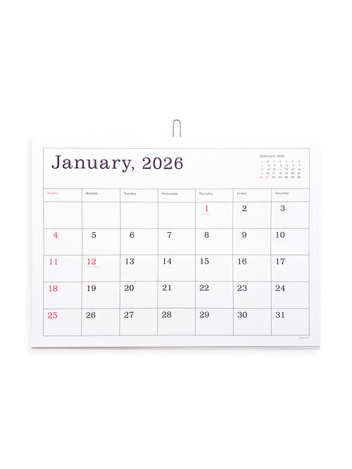 KASAI Kaoru Calendar 2026