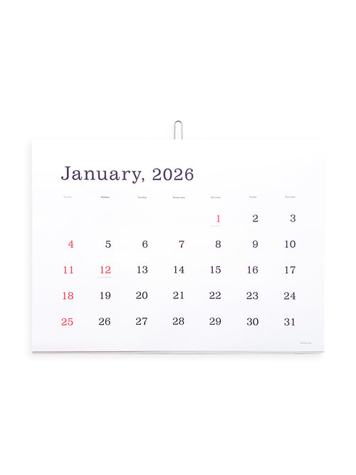 KASAI Kaoru Calendar 2026