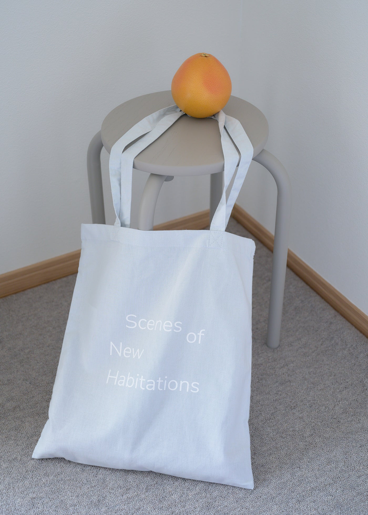 New Habitations TOTE BAG: light blue