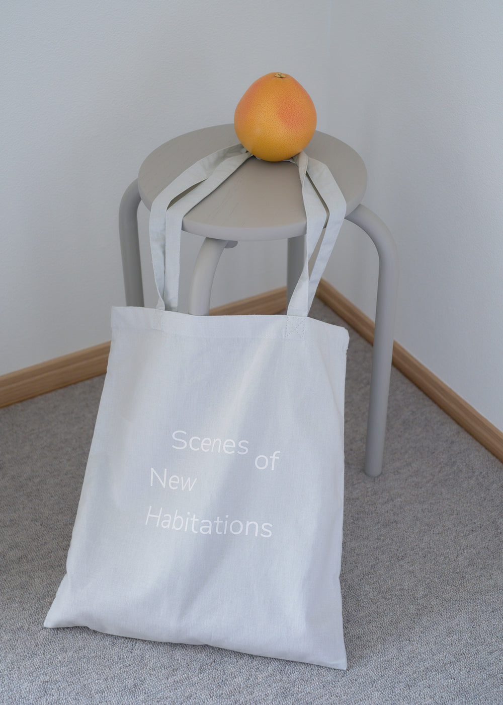 New Habitations TOTE BAG: light gray