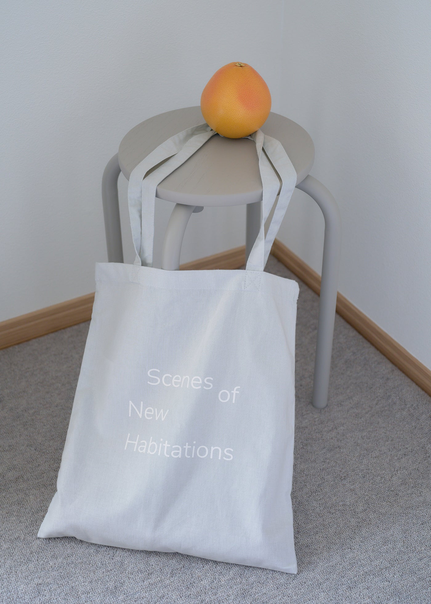 New Habitations TOTE BAG: light gray