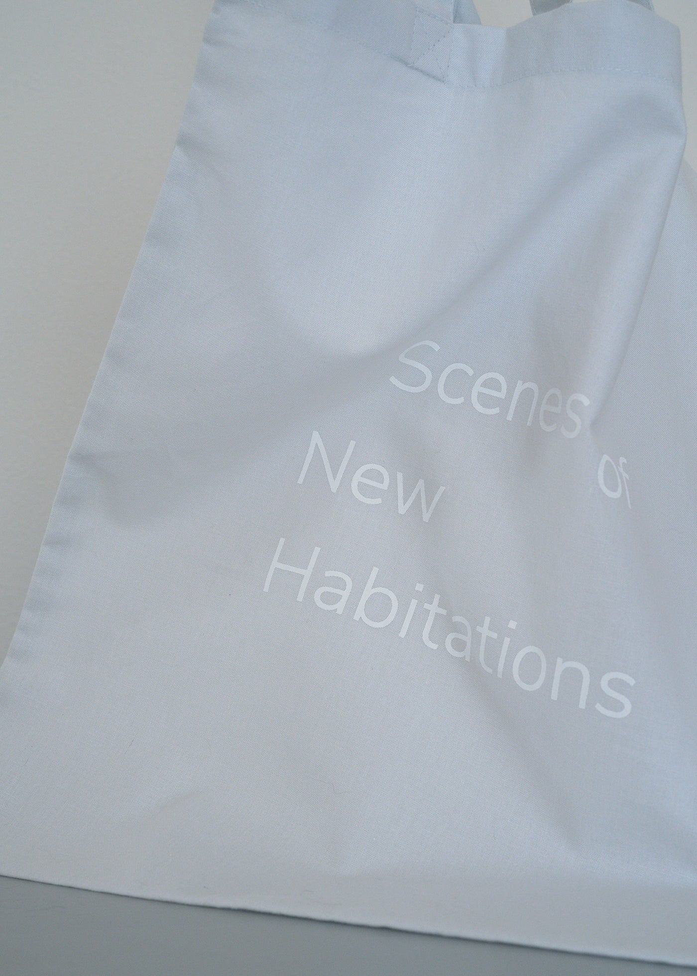 New Habitations TOTE BAG: light blue