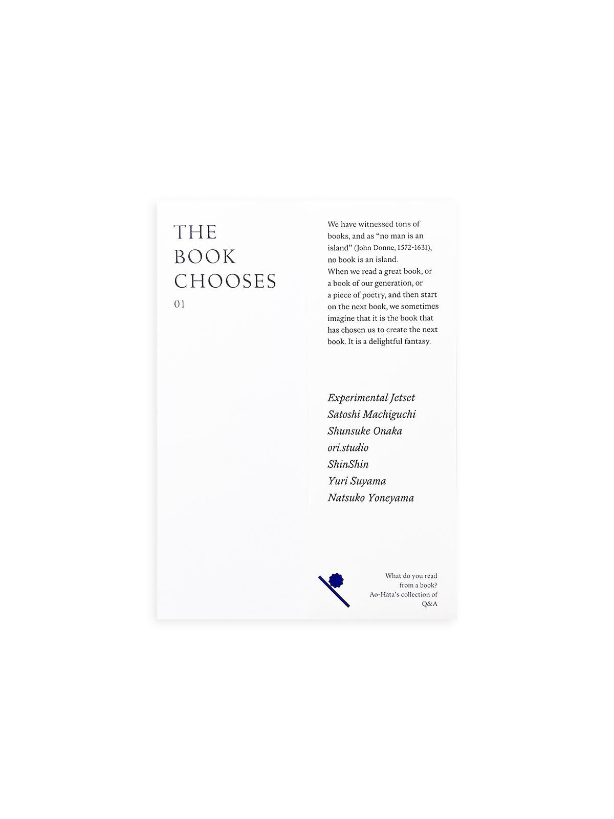 THE BOOK CHOOSES 01