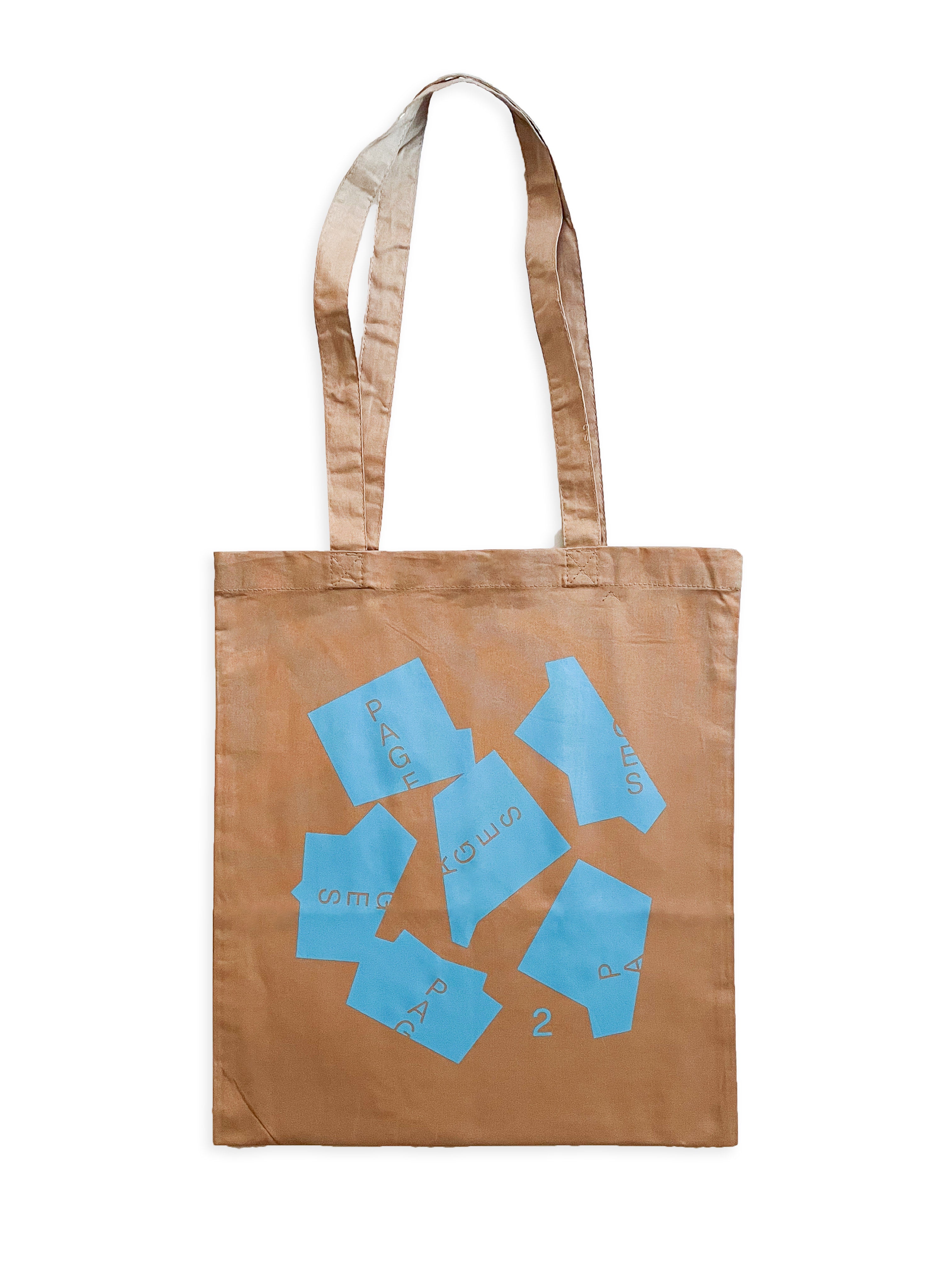 Pages Fukuoka Art Book Fair 2025 Tote Bag (Brown) - 本 屋 青 旗 Ao