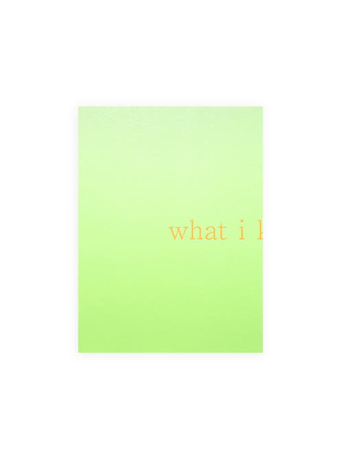 what i know / Ittetsu Matsuoka